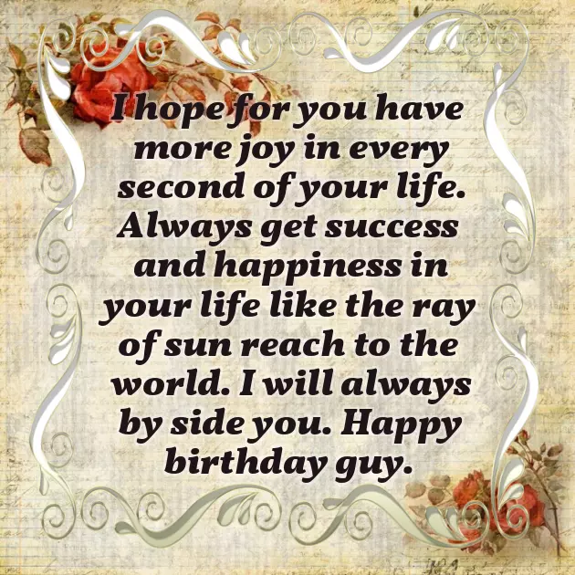 Birthday Wishes To A Guy Friend