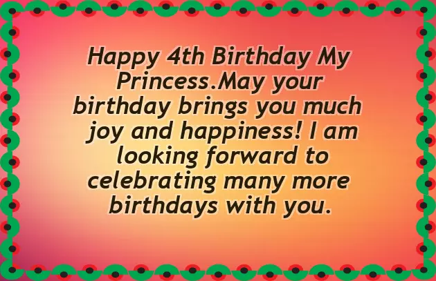 Birthday Wishes For Babies 4 Years