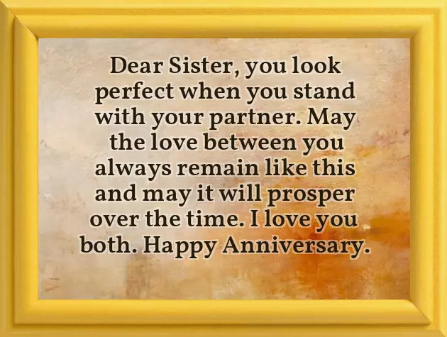 Sister Anniversary Wishes