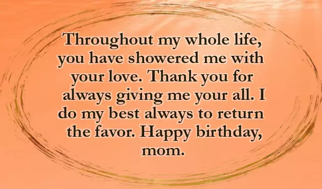 Birthday Thought For Mama