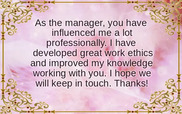 Wishing You All The Best On Your New Job