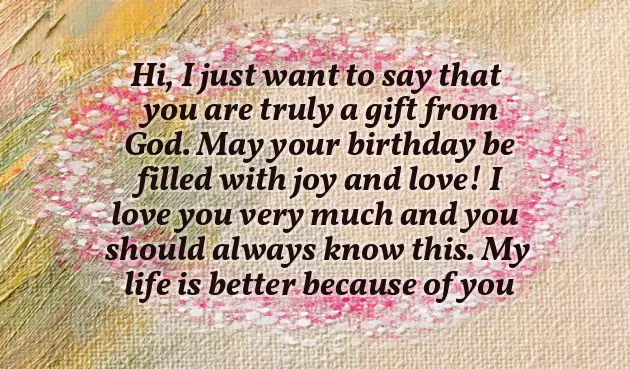 Happy Birthday For The Man I Love