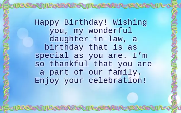 Birthday Wishes For Daughter In English