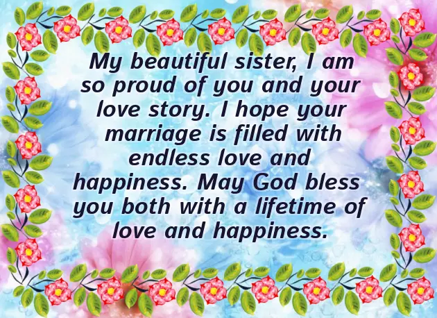 Wedding Greeting For Sister Wedding Greeting For Sister