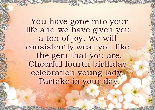 Birthday Wish For 4 Year Old Niece Birthday Wish For 4 Year Old Niece