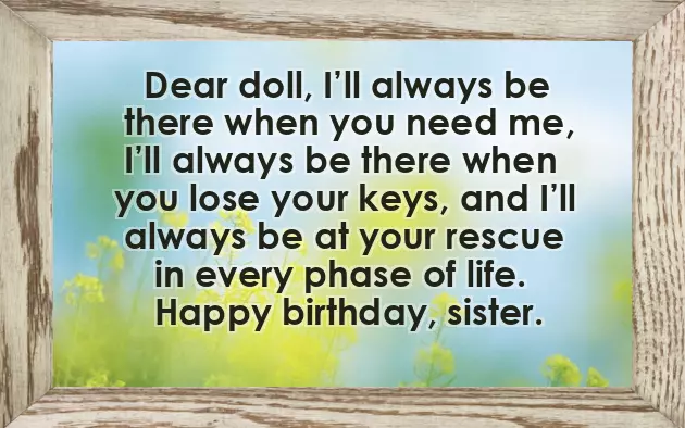 Senior Sister Birthday Wishes