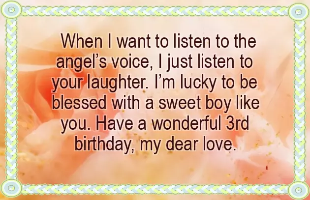Happy 3Rd Birthday My Son Quotes