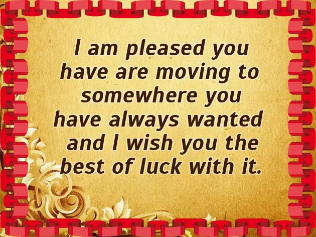 Good Luck In Your New Home Good Luck In Your New Home