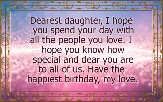 Happy Birthday Sweet Daughter