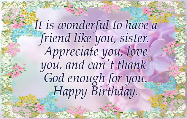Msg For Sister Birthday
