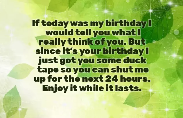 Funny Birthday Wishes For Crush Male