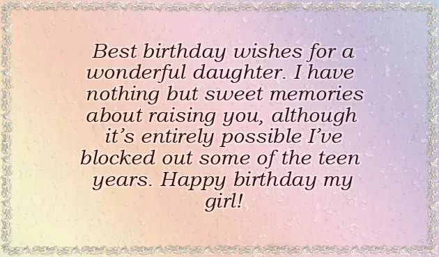 Happy Birthday Father To Daughter