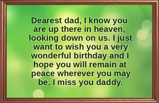 Happy Birthday To Our Dad In Heaven