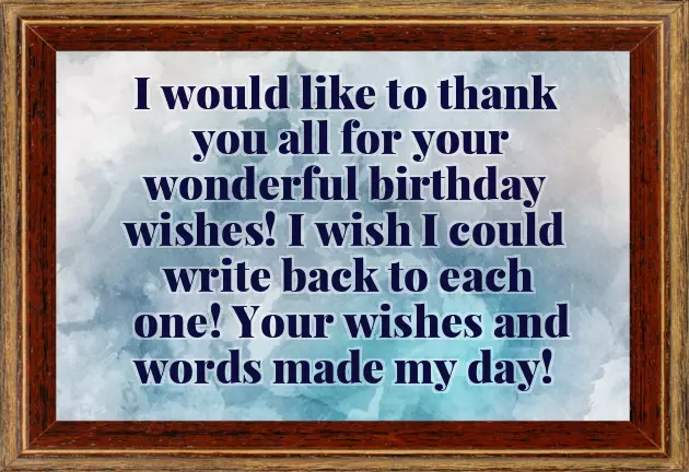 Big Thanks For Birthday Wishes Big Thanks For Birthday Wishes