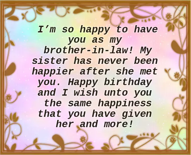 Wishing Your Brother In Law A Happy Birthday