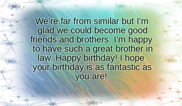 Birthday Lines For Brother In Law