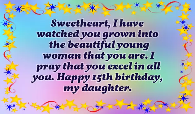 Happy 15Th Birthday Daughter