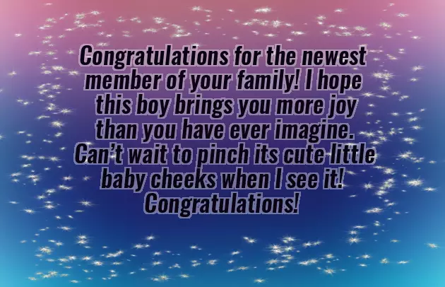 Congratulations For The Birth Of Your Son Congratulations For The Birth Of Your Son