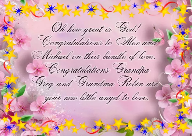 Congratulations Grandparents Baby Girl Congratulations Grandparents Baby Girl