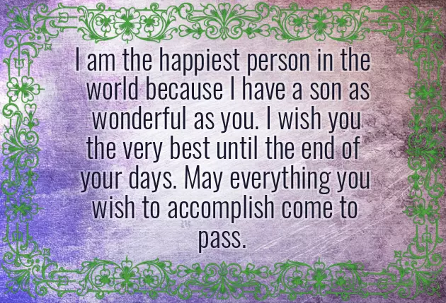 Wishing Son Birthday