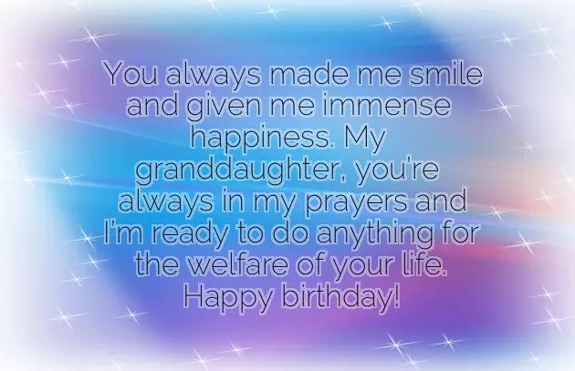 Happy Birthday Wish To My Granddaughter