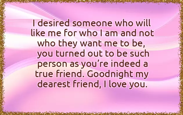 Sweet Good Night Text For A Friend