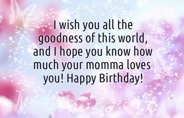 Birthday Wish For Son From Mother