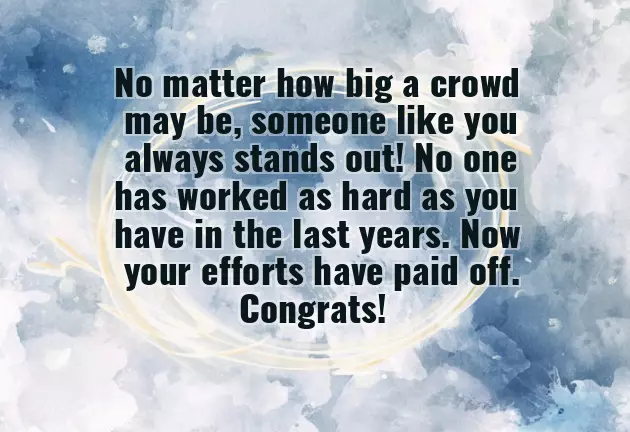 Congratulations For Good Work