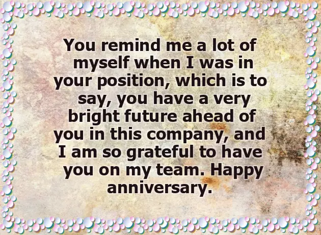 Congratulations Work Anniversary Wishes