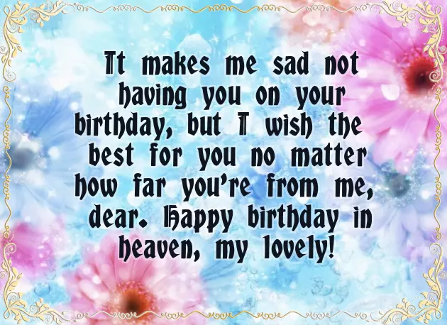 Missing You On Your Birthday Missing You On Your Birthday