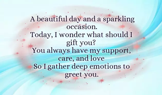 Short Poem For Birthday