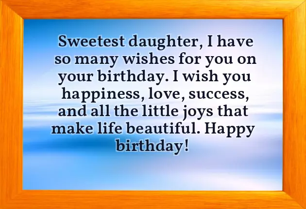 Happy Birthday Sweet Daughter