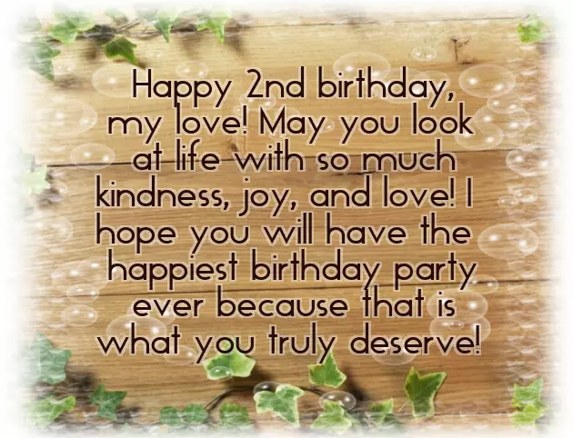 Birthday Wish For Son 2 Years Old