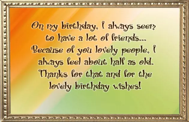 Thank You Quote For The Birthday Wishes