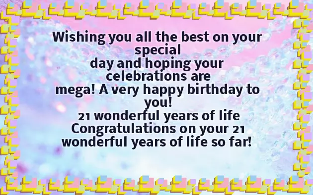 Congratulations On Your 21St Birthday Congratulations On Your 21St Birthday
