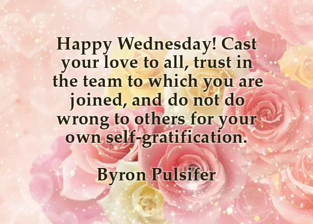 Wednesday Morning Message