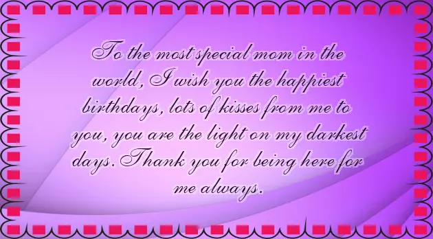 Happy Birthday To My Sweet Mum