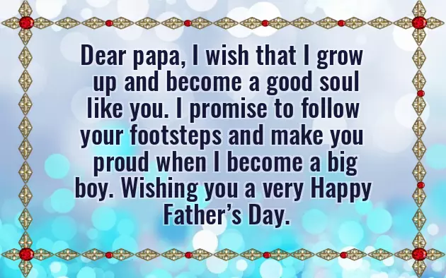 Fathers Day Message From Child