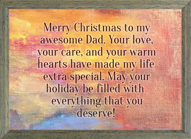 Christmas Wishes For Father