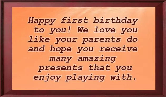 Happy 1St Birthday To Baby Girl