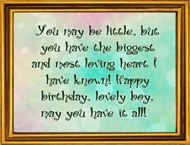 Wishes For Small Boy