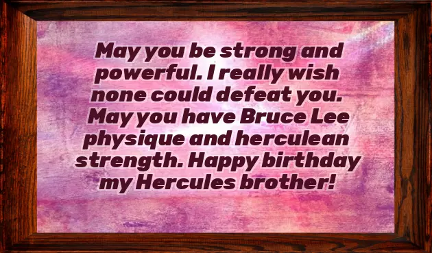 Only Brother Birthday Wishes