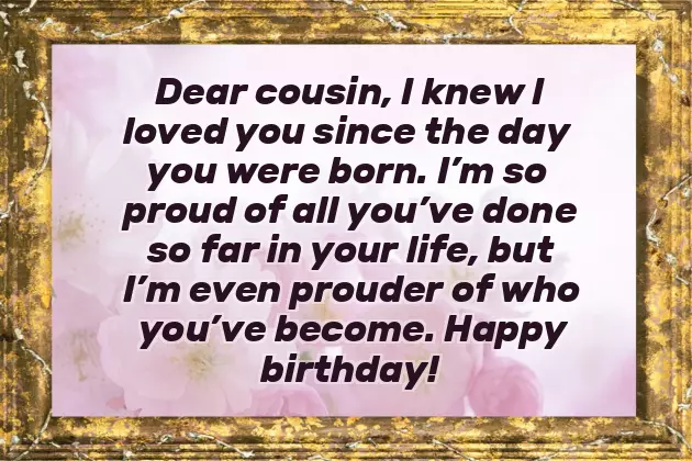 Happy Birthday For A Male Cousin