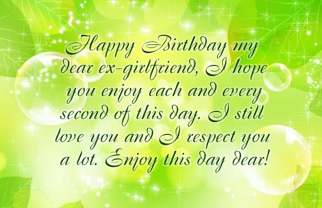 Happy Birthday To An Ex Girlfriend