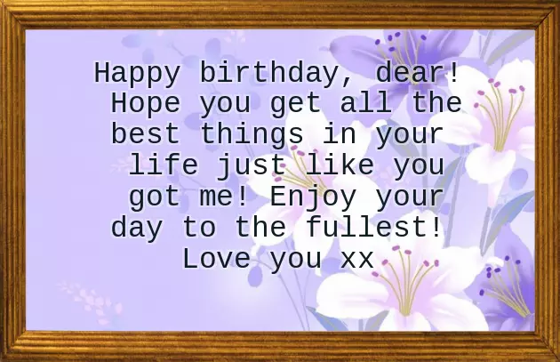 Sincere Birthday Wishes For Wife