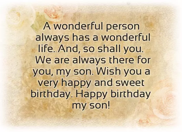 Birthday Greetings For Youngest Son