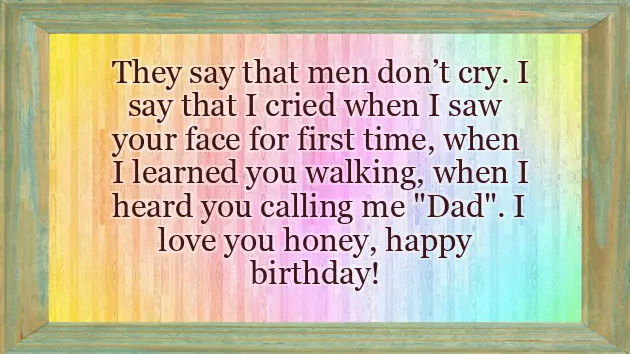 Birthday Wishes For Dad From Little Daughter