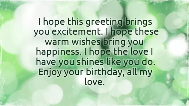Birthday Quotes For Your Lover