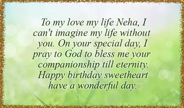 Birthday Wishes For Neha