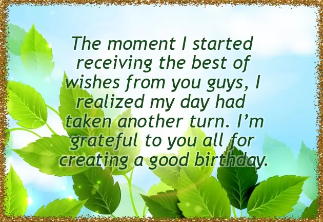 Grateful Thank You For Birthday Wishes